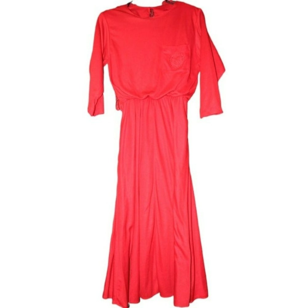 Joni Blair Of California Vintage Red Dress/ Size 9